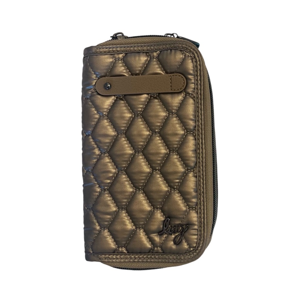 Lug Quilted Gold Tram Wallet